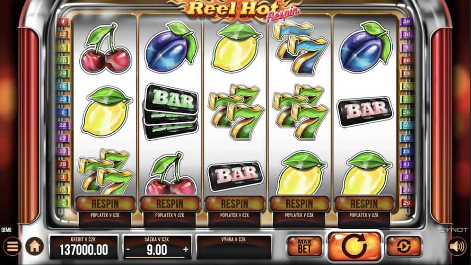 Reel Hot Respin od SYNOT Games