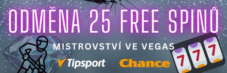 Bonus 25 otoček zdarma od Tipsportu a Chance