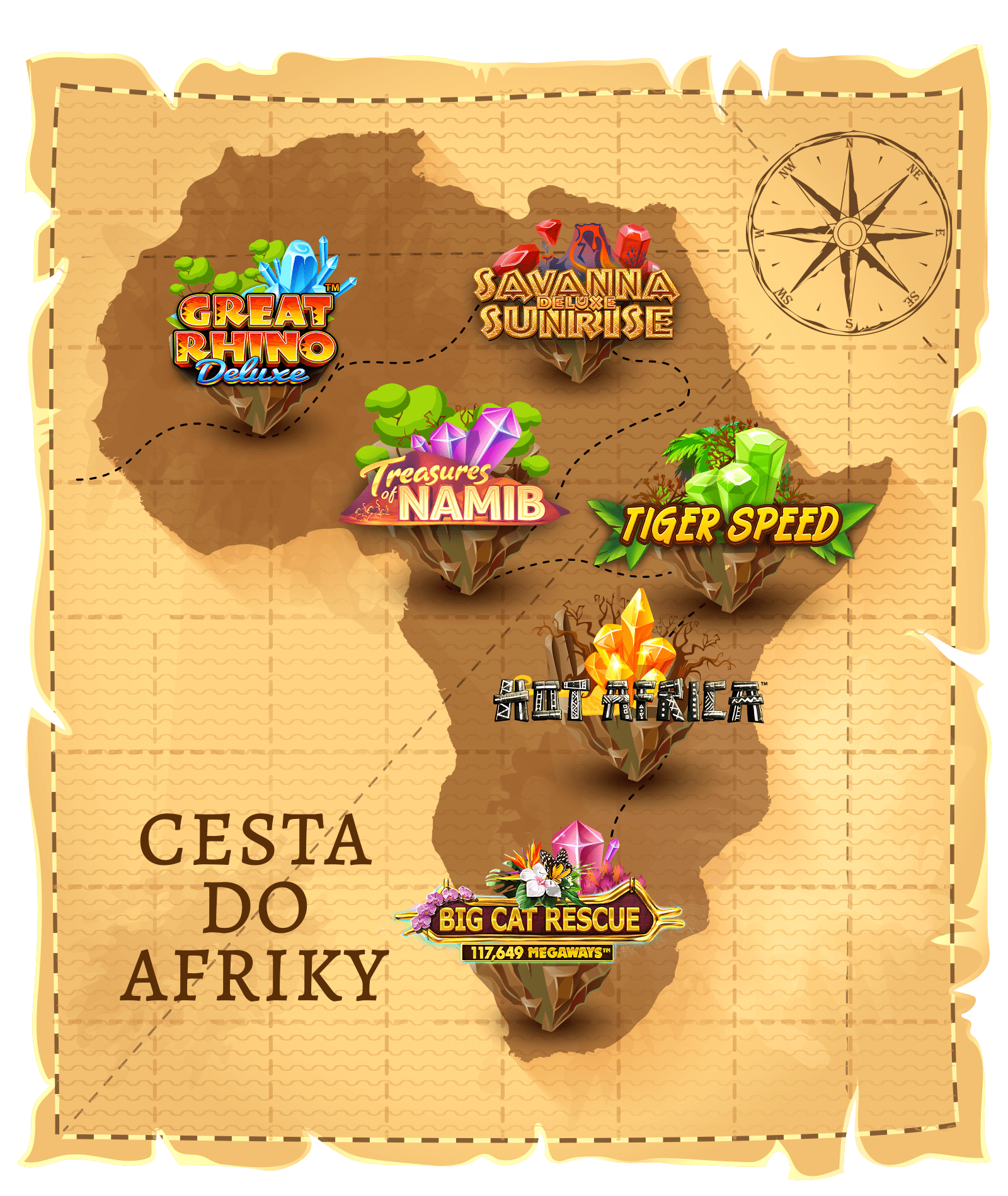 Mapa Africké Dobrodružství
