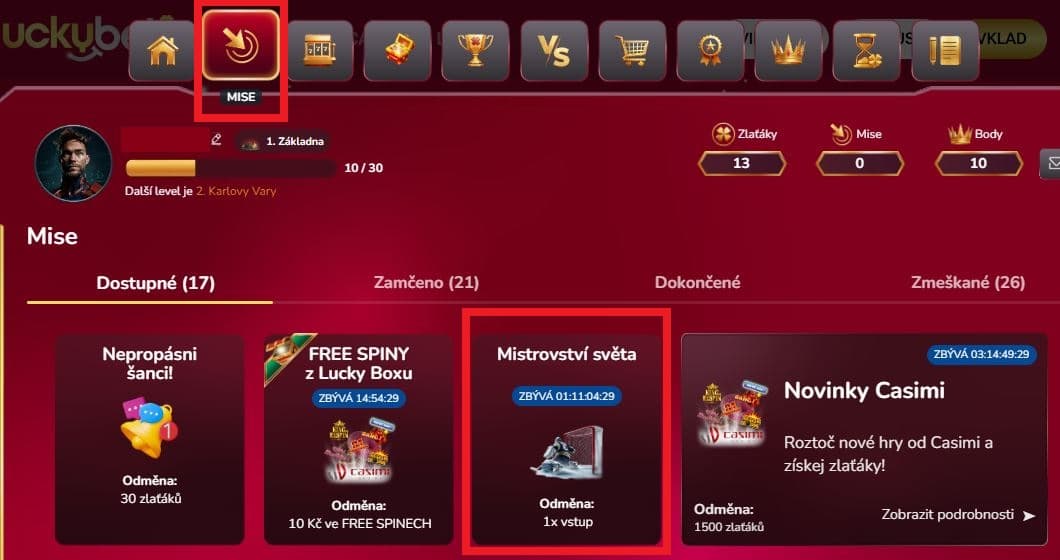 Mise u LuckyBet