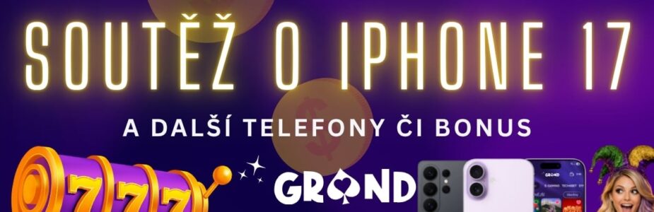 Soutěž o iPhone 17, další telefony + bonus u Grandwin