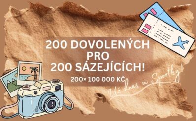 Sportka dnes rozdává 200 dovolených dvě stě náhodným hráčům! Budeš jedním z nich i ty?
