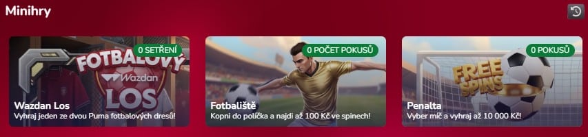 Fotbalové minihry u Luckybetu