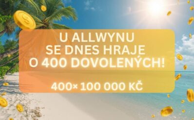 Odnes si jednu ze 400 dovolených z dnešního slosování Sportky!