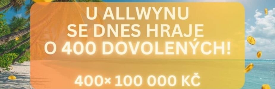 Odnes si jednu ze 400 dovolených z dnešního slosování Sportky!