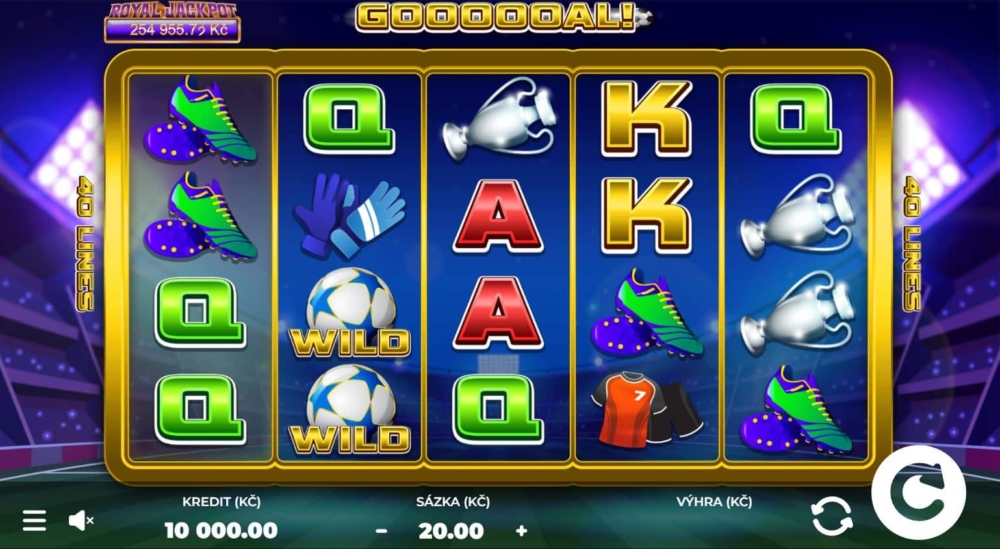 Online herní automat Goooooal