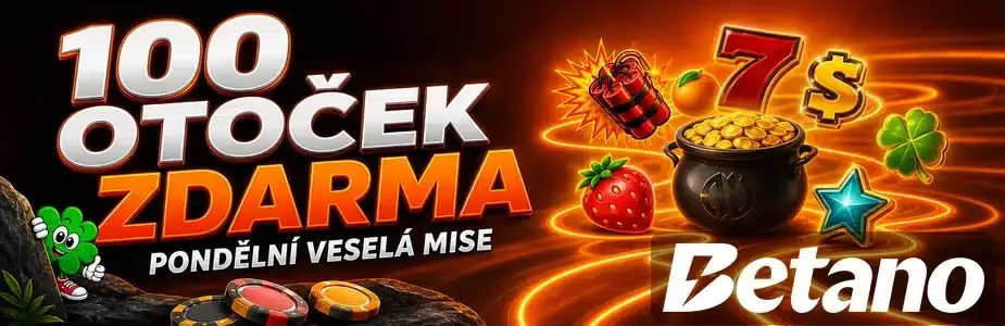 Pondělní veselá mise o 100 otoček zdarma u Betana
