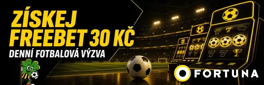 FreeBet 30 Kč u Fortuny