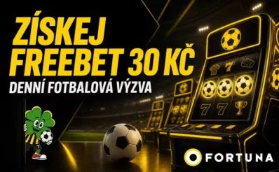 FreeBet 30 Kč u Fortuny