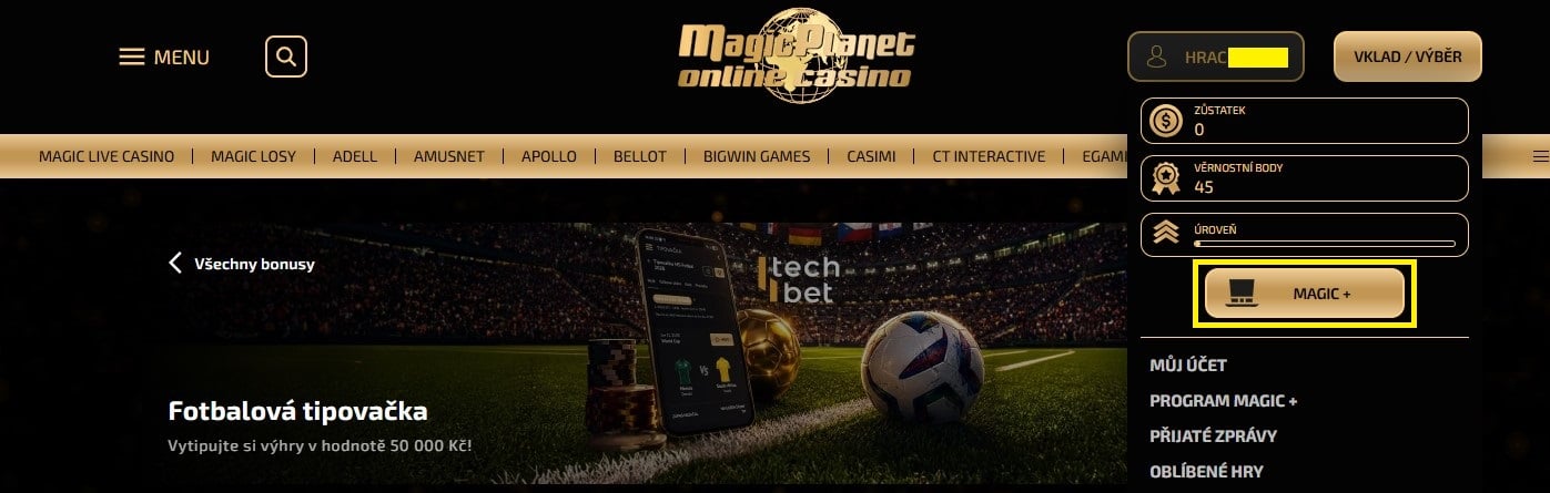 Fotbalová tipovačka banner