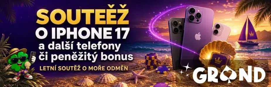 Soutěž o iPhone 17 a další telefony či bonus do hry u Grandwin