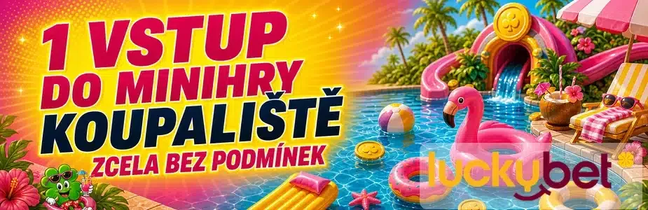 1 vstup do minihry Koupaliště u LuckyBetu