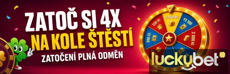 4x kolo Štěstí LuckyBet