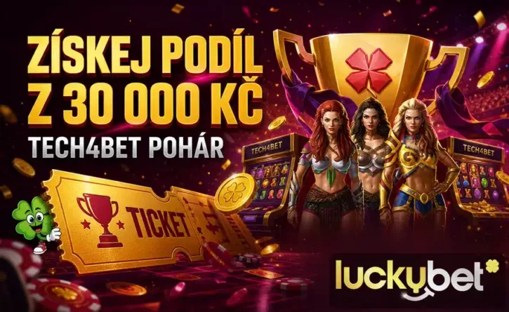 Podíl z 30 000 Kč v soutěži u LuckyBet