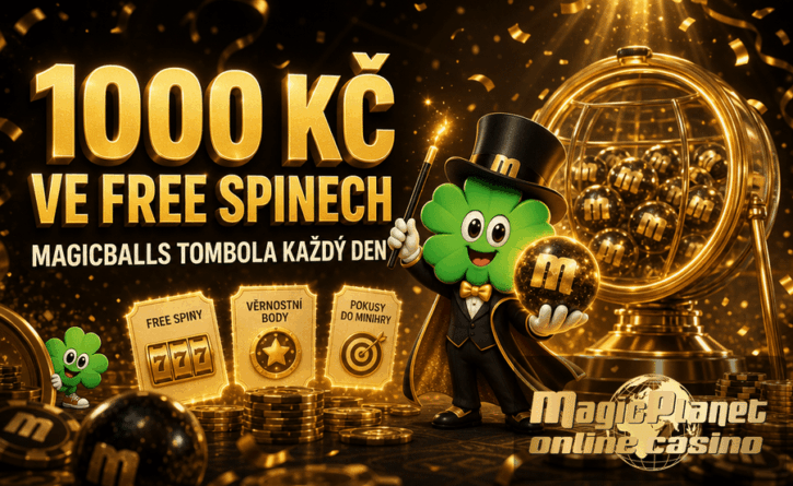 Magic Planet Casino nabízí 1000 Kč ve free spinech