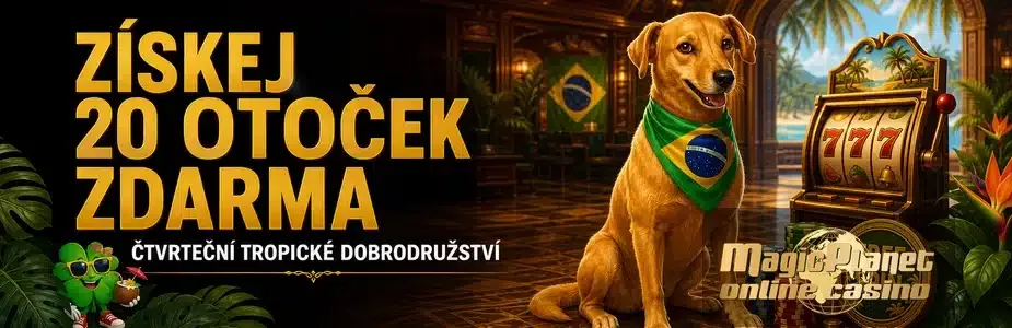 20 čtvrtečních spinů v casinu Magic Planet