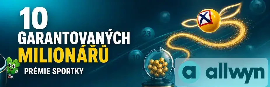 Prémie Sportky - 10 garantovaných milionářů