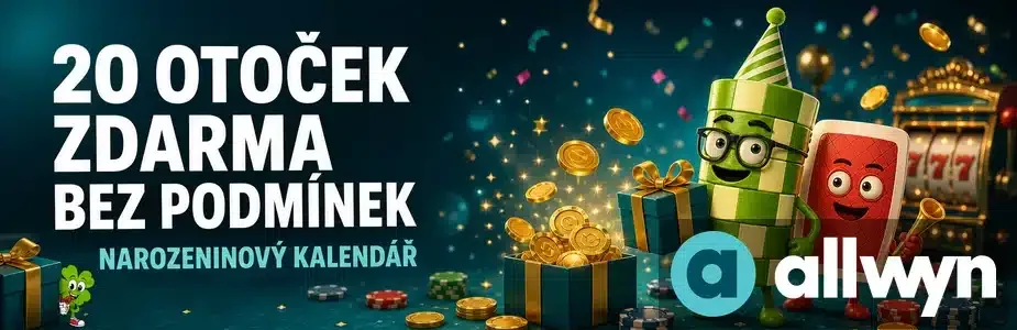 20 otoček zdarma bez podmínek u Allwynu