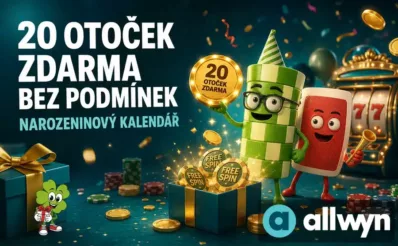 20 otoček zdarma bez podmínek u Allwyn