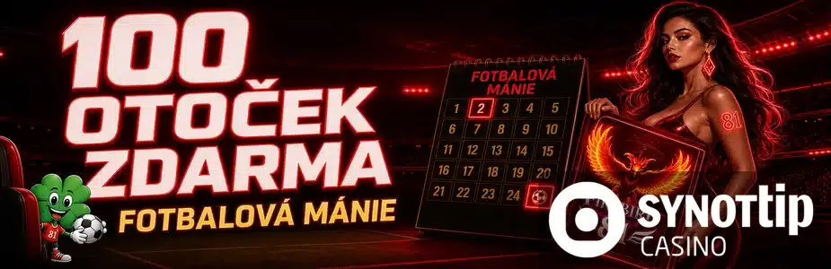 100 otoček zdarma - Synottip banner