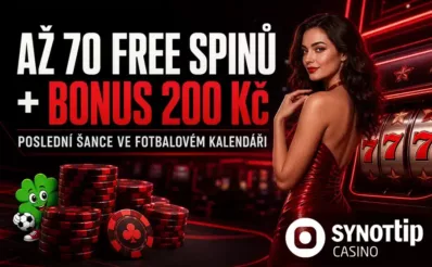 Až 70 FS + bonus 200 Kč u Synottitpu