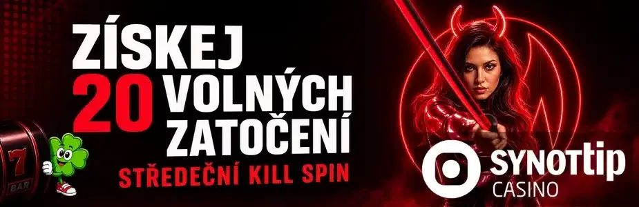 Získej 20 otoček zdarma u Synottipu