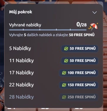 Můj pokrok Letní kalendář Betano