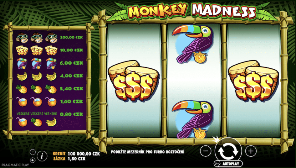 Monkey Madness od Pragmatic Play