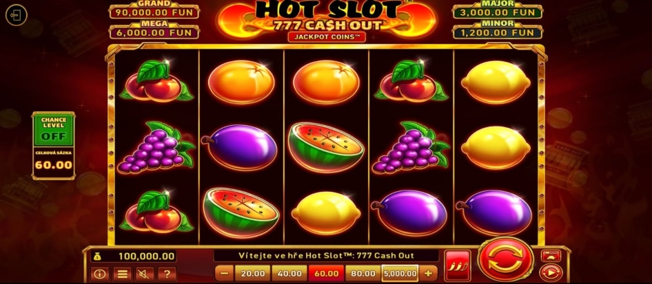 Hot Slot 777 Cash Out od Wazdan