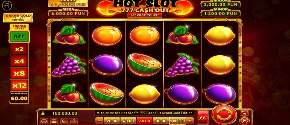Hot Slot 777 Cash Out Grand Gold Edition od Wazdan