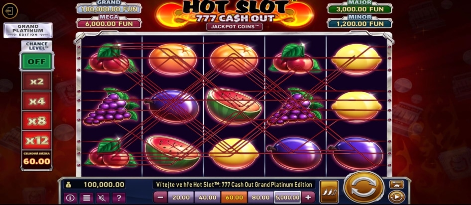 Hot Slot 777 Cash Out Grand Platinum Edition od Wazdan
