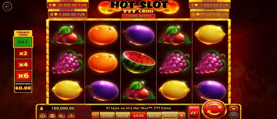 Hot Slot 777 Coins od Wazdan