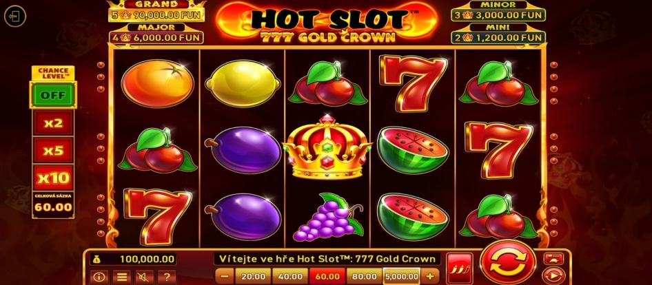 Hot Slot 777 Gold Crown od Wazdan