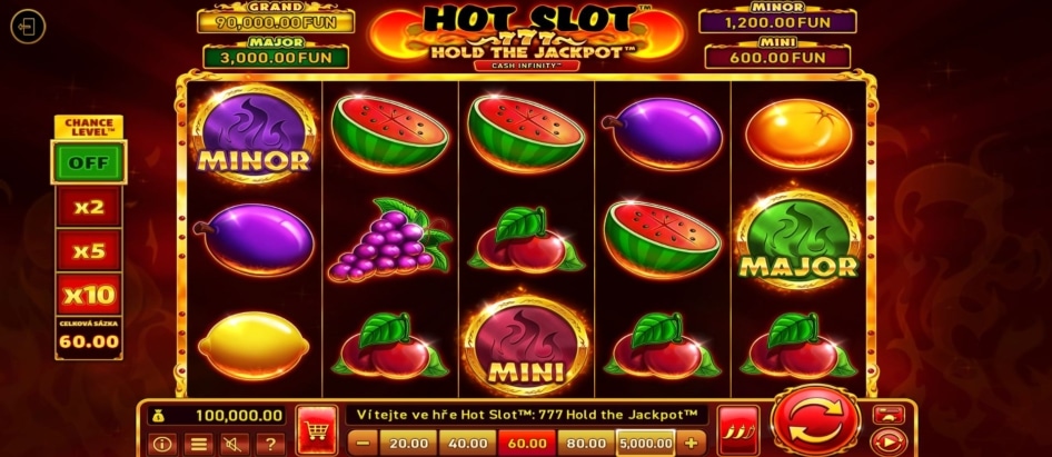 Hot Slot 777 Hold the Jackpot od Wazdan