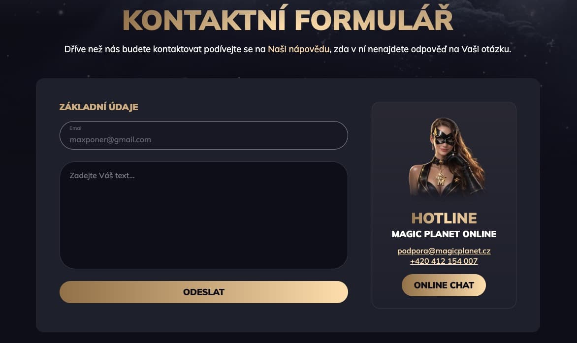Magic Planet podpora nový vzhled screenshot