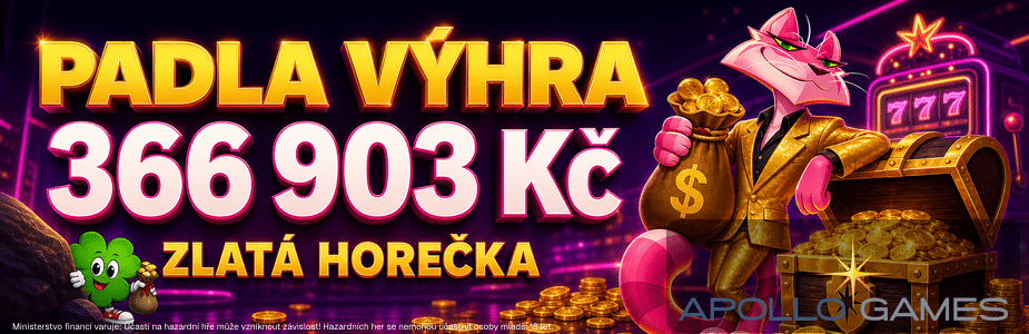 výhra 366 903 Kč v Apollo Games