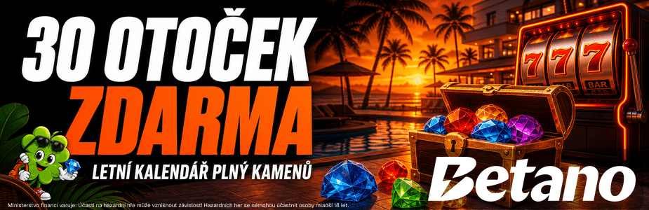 Získej 30 otoček zdarma u Betana