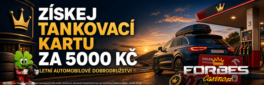 Získej tankovací kartu za 5000 Kč u Forbesu