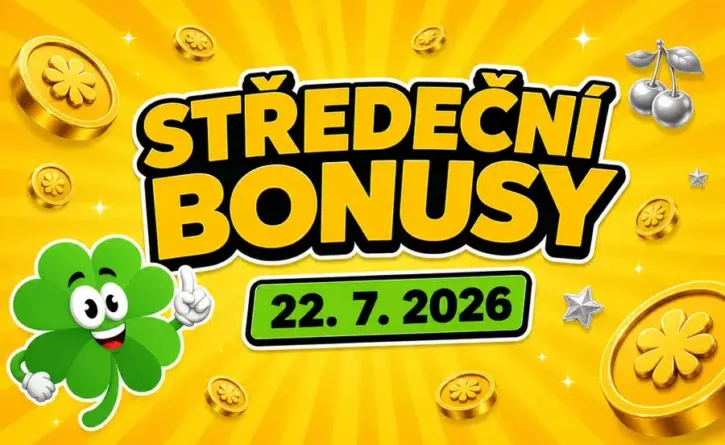 Free spiny a bonusy dnes 22-7-2026