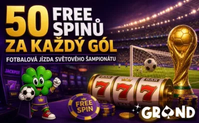 50 free spinů za každý gól u Grandwinu