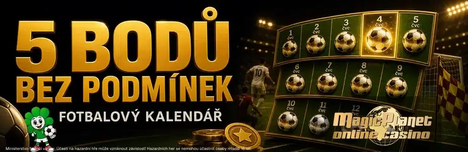 5 bodů v casinu Magic Planet