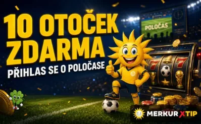 10 otoček zdarma za přihlášení o poločase u MerkurXtip