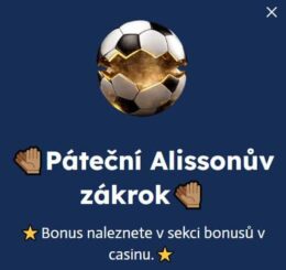 Páteční Alissonův zákrok