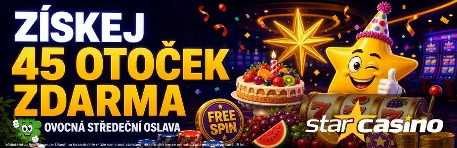 Získej 45 otoček zdarma u Star casina