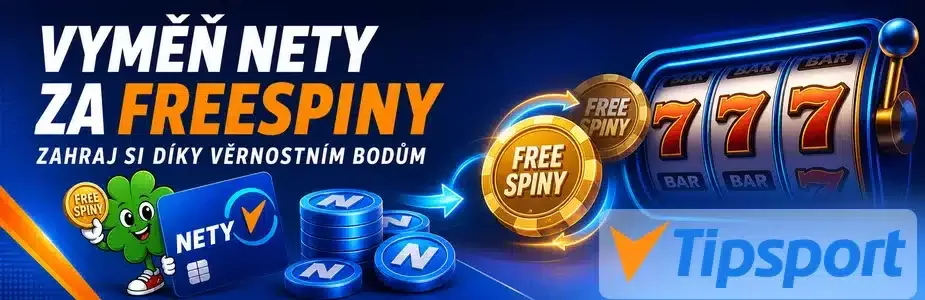 Vyměň Nety za free spiny u Tipsportu