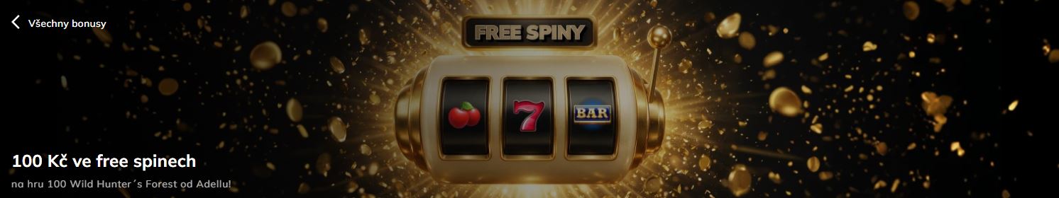 100 Kč ve free spinech u Magic Planet