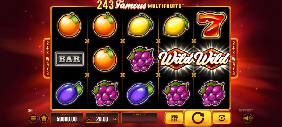 243 Famous Multifruits od SYNOT Games