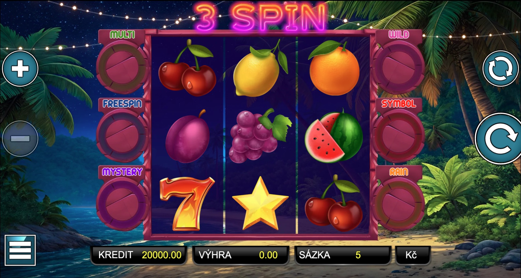 Snímek obrazovky ze hry 3 Spin