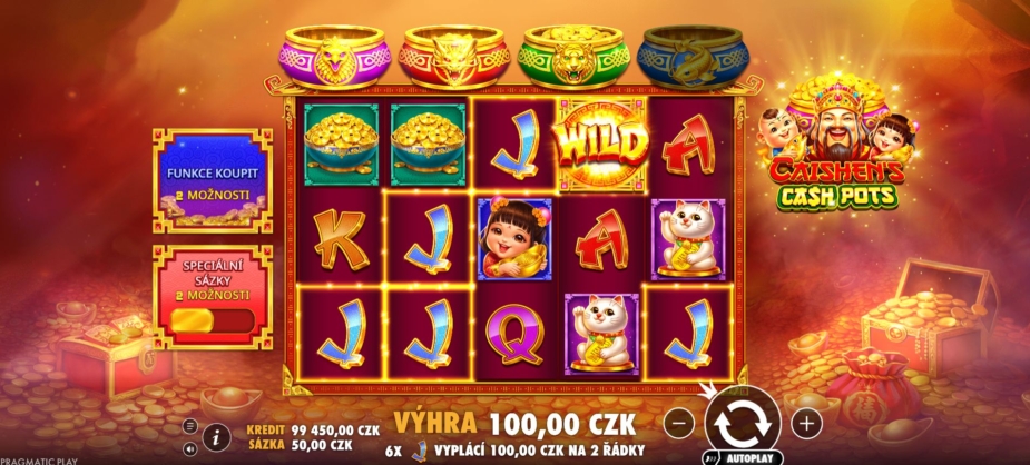 Téma a symboly Caishen’s Cash Pots