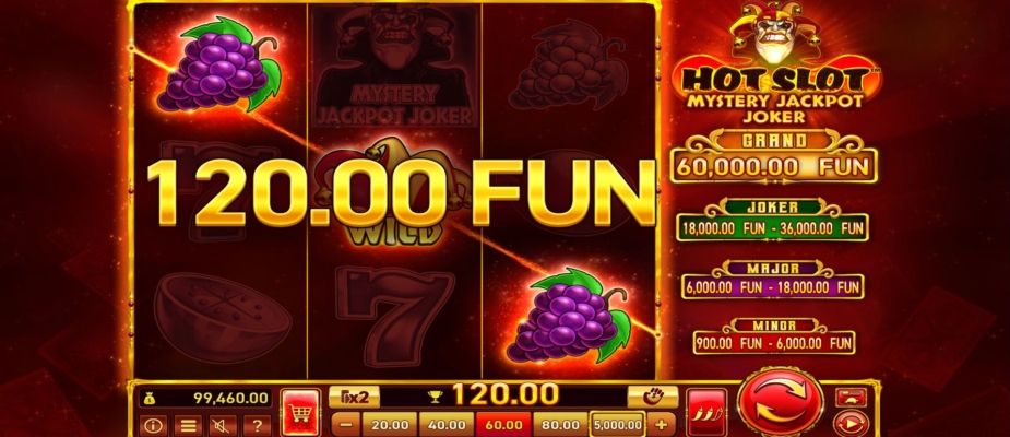 Téma a symboly Hot Slot Mystery Jackpot Joker
